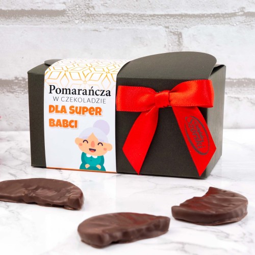 "Dla Super Babci" pomarańcza w czekoladzie