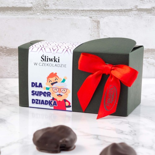 Śliwki w czekoladzie "Dla Super Dziadka"