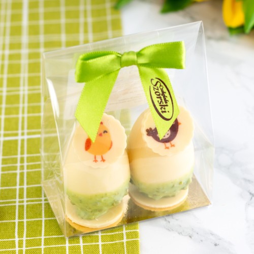 Jajka wielkanocne z pistacją – białe