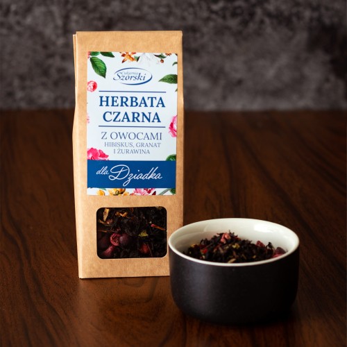 Herbata czarna z owocami  na Dzień Dziadka