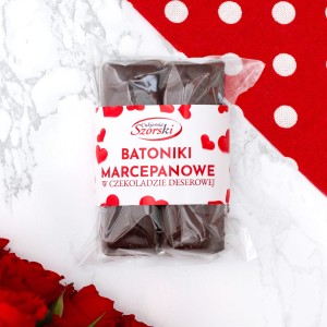 Walentynki - Batoniki marcepanowe - 2 szt.