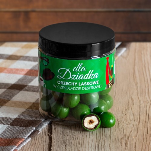 Dla Dziadka - Orzechy laskowe w czekoladzie deserowej