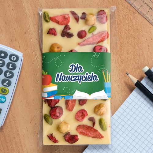Czekolada dla Nauczyciela - ręcznie robiona tabliczka
