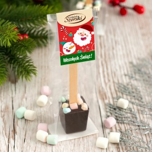 Świąteczny Choco Stick - czekolada pitna deserowa z piankami marshmallow