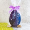 Duże ozdobione jajko z czekolady z owocami liofilizowanymi Galaxy – zamknięte opakowanie