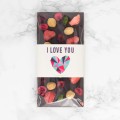 Czekolada na walentynki z napisem I love You Serce – deserowa