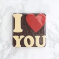 Czekolada z napisem I love You – deserowa