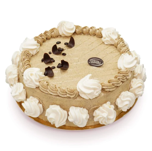 Tort bezowy - kawowy